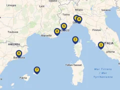 Mapa plavby