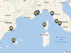 Mapa plavby